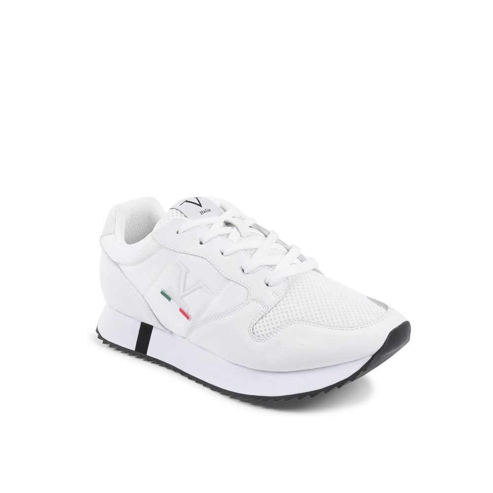 Baskets de sport 19V69 Italia en cuir artificiel blanc