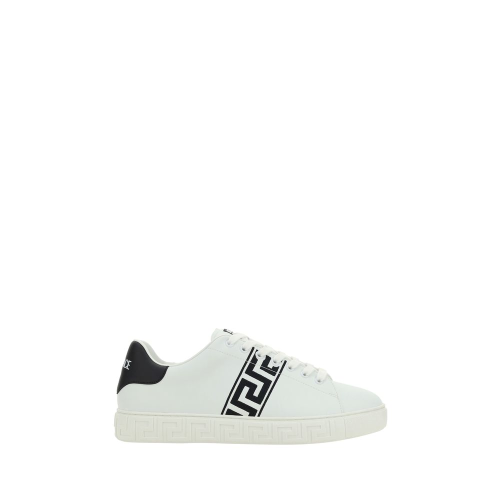 Baskets basses blanches Versace en caoutchouc