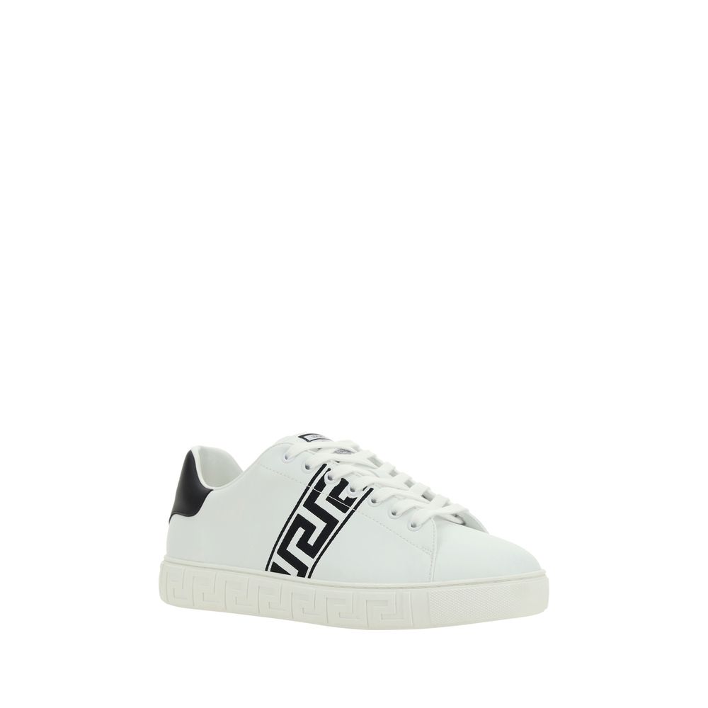 Baskets basses blanches Versace en caoutchouc