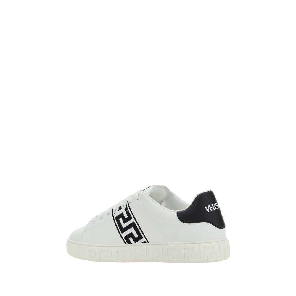 Baskets basses blanches Versace en caoutchouc