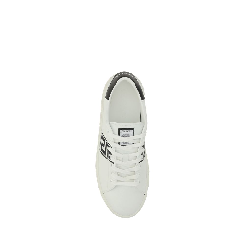 Baskets basses blanches Versace en caoutchouc