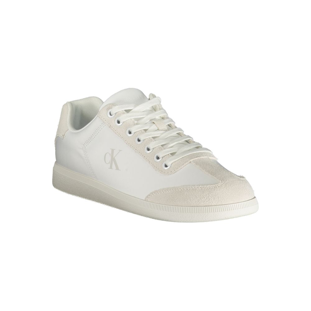 Calvin Klein White Polyester Men's Sneaker