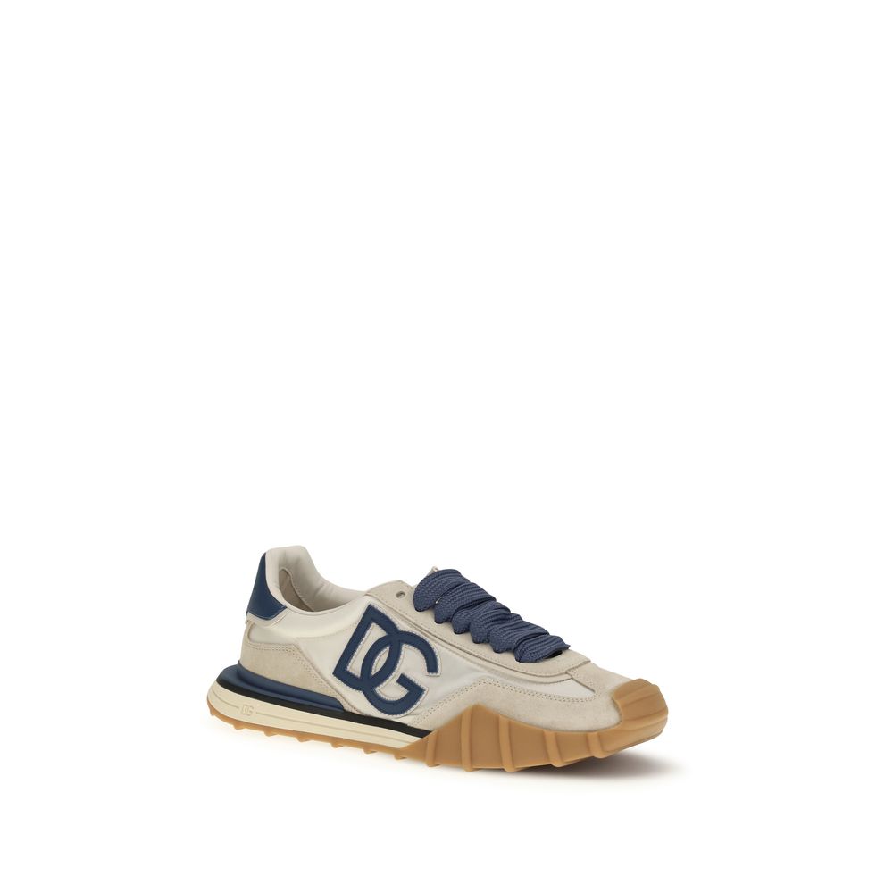 Dolce & Gabbana Multicolor Calf Leather Bos Taurus Athletic Sneakers