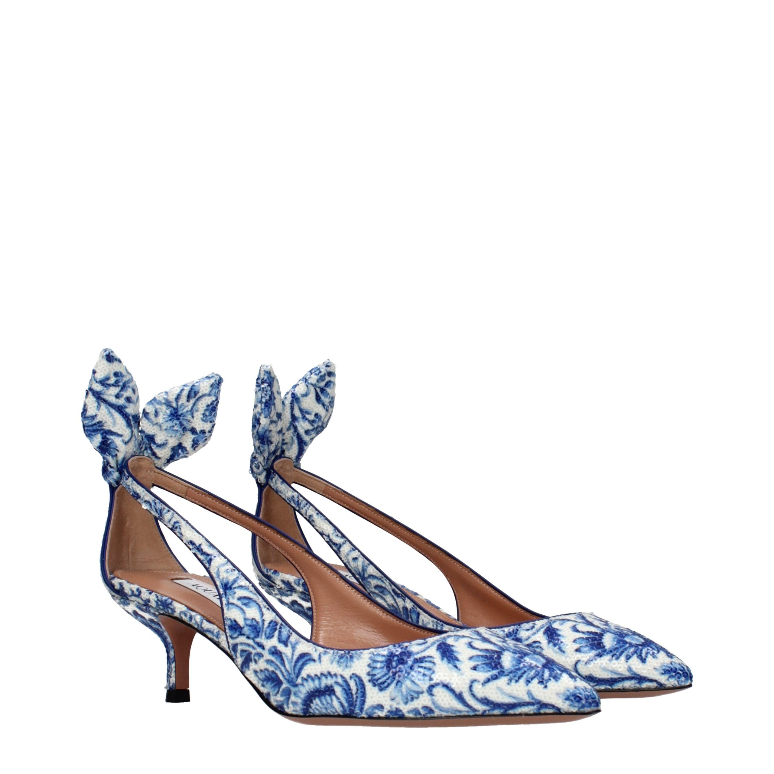 Aquazzura Blue Paillettes Pumps