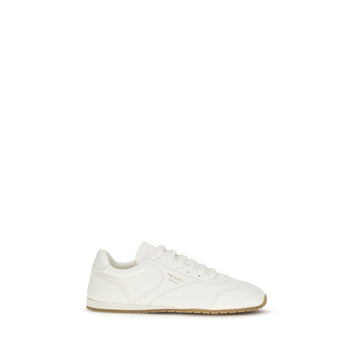 Prada Beige Lamb Ovis Aries Aries Low Top Sneakers