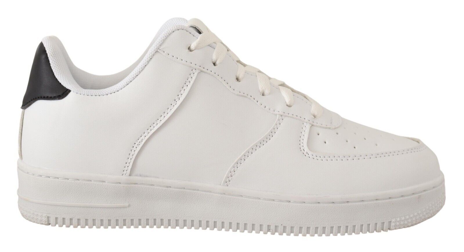 Baskets montantes en cuir blanc perforé SIGNS pour hommes