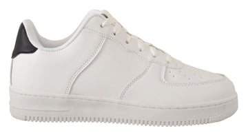 Baskets montantes en cuir blanc perforé SIGNS pour hommes