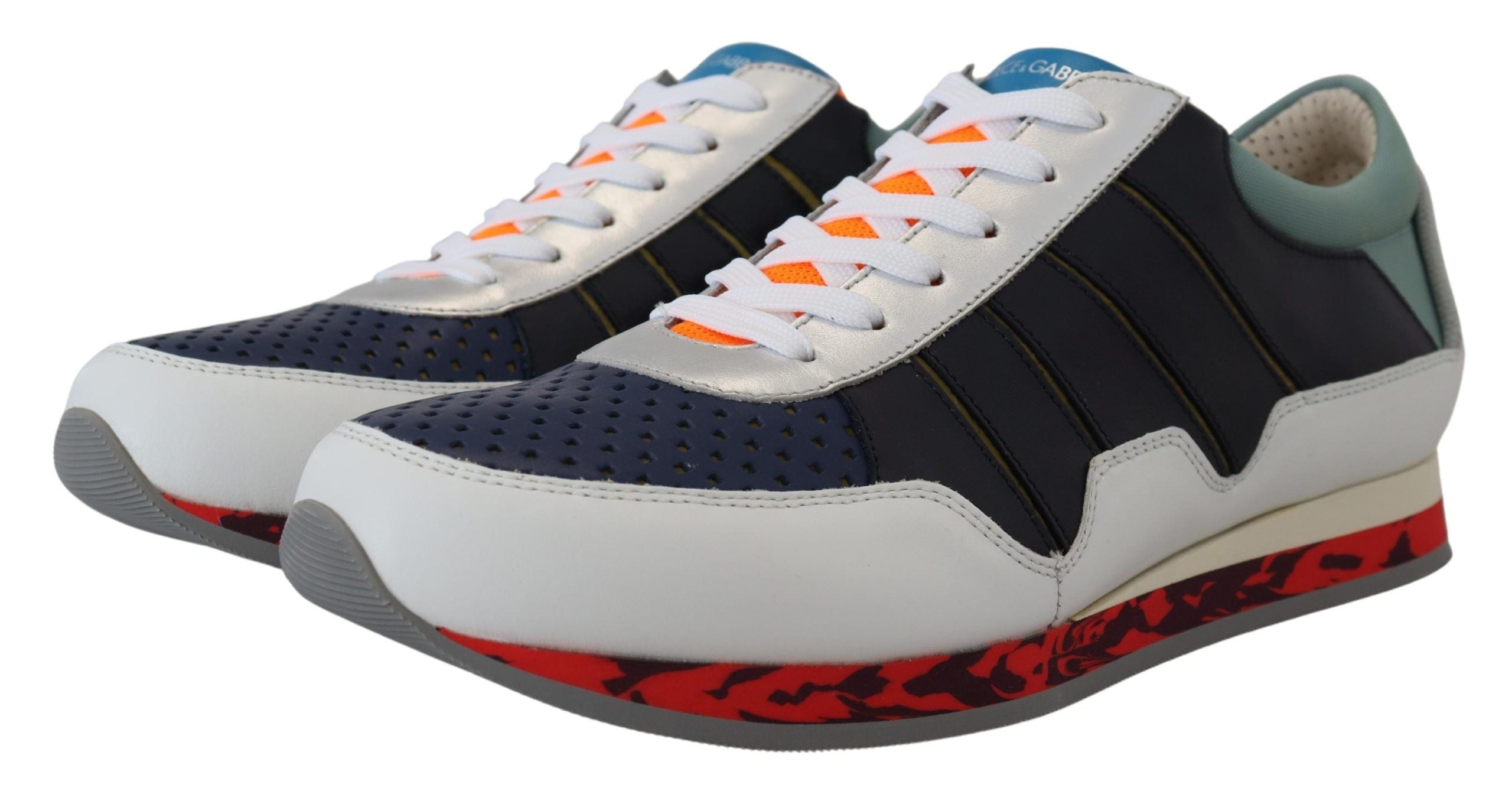 Dolce &amp; Gabbana Multicolor Leather Sport Low Top Sneakers