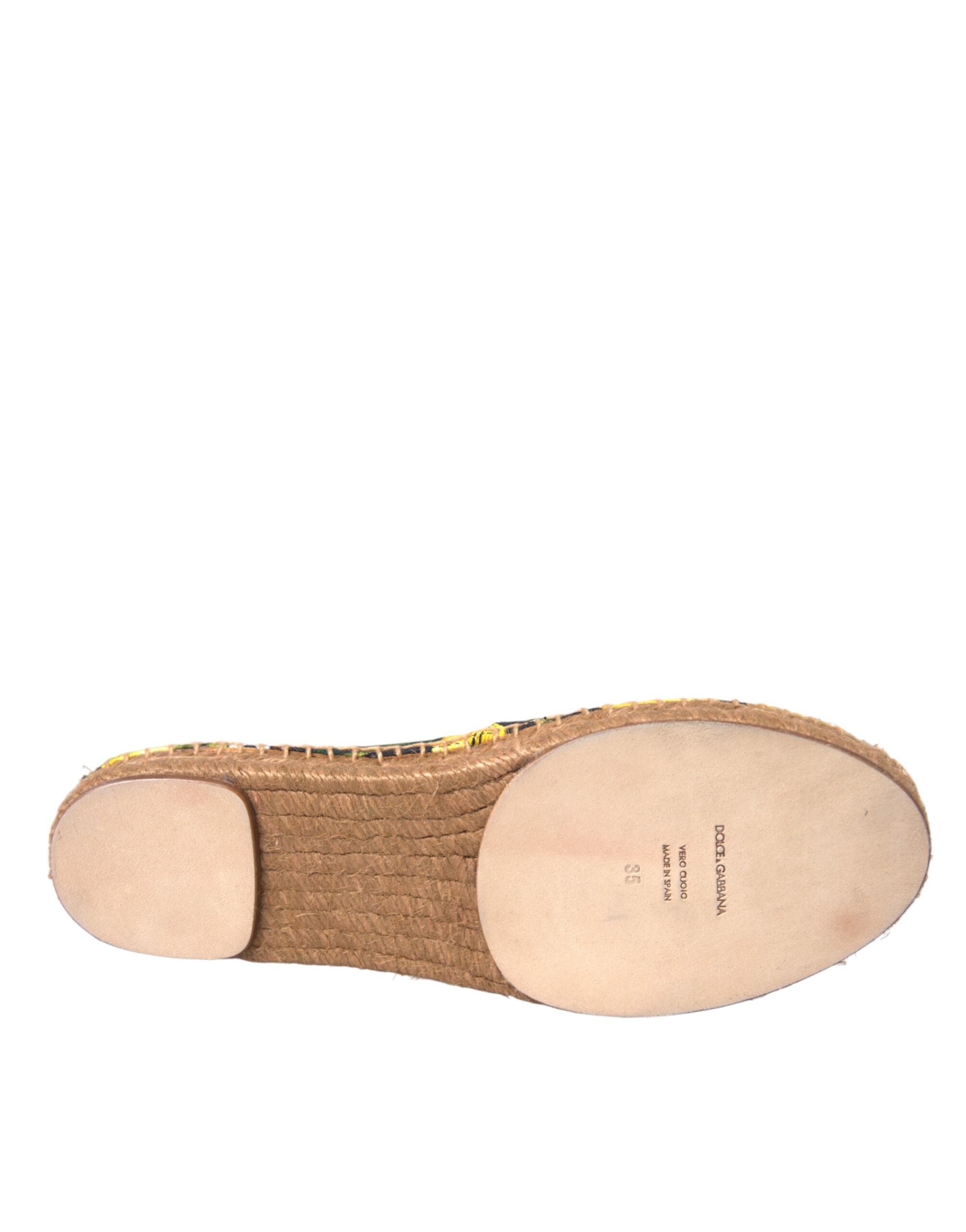 Espadrilles Dolce &amp; Gabbana multicolores citron