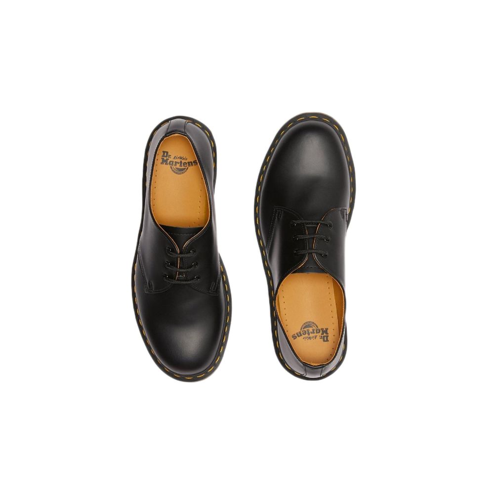Escarpins à plateforme en cuir noir Dr. Martens