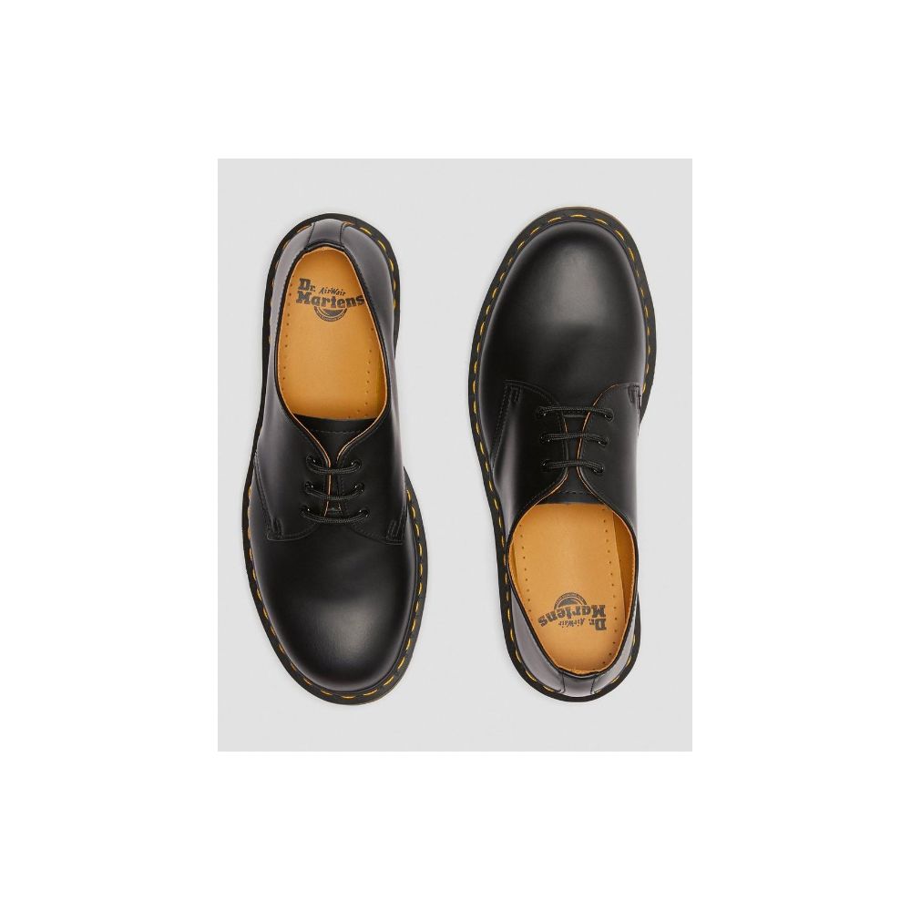Escarpins à plateforme en cuir noir Dr. Martens