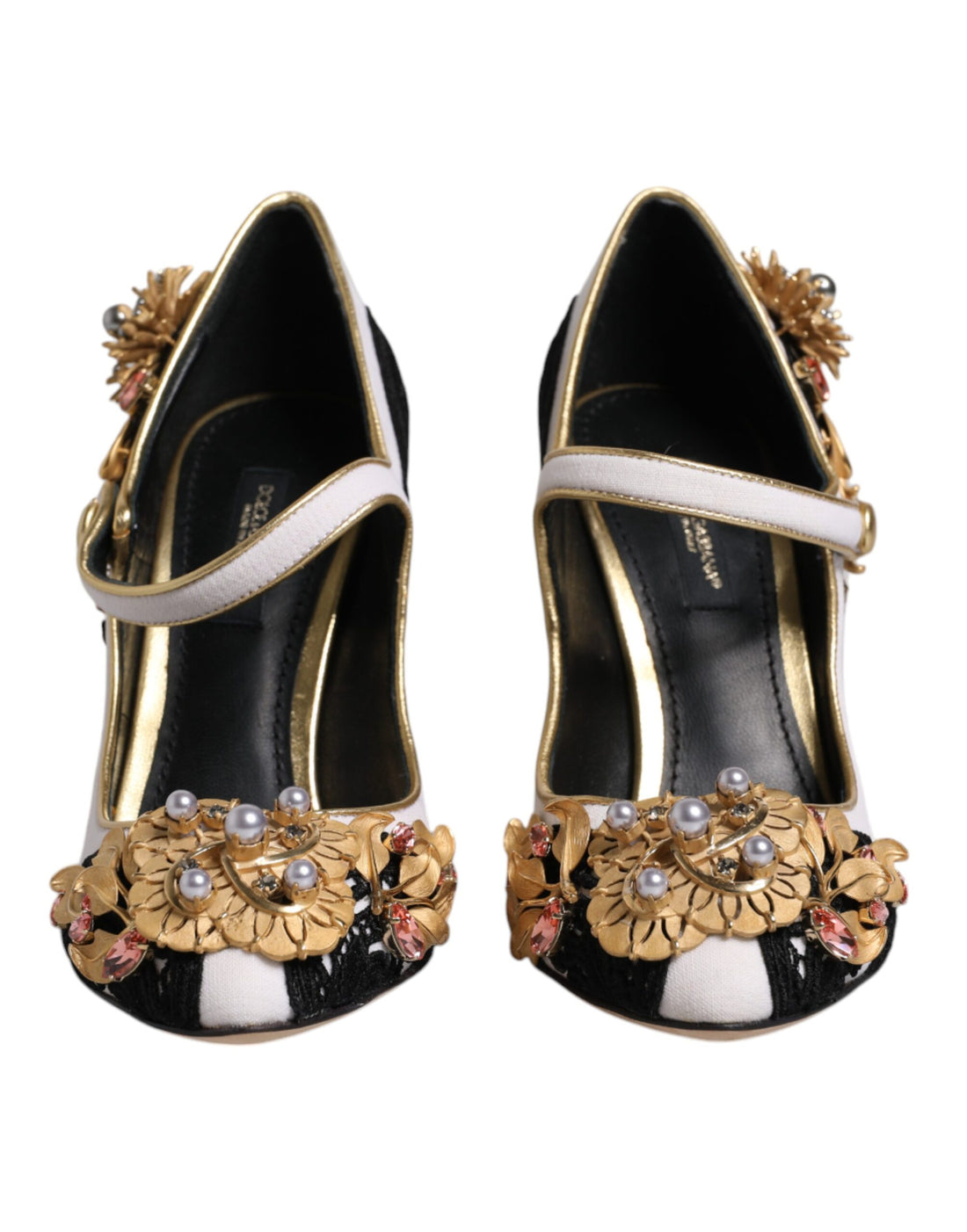 Dolce &amp; Gabbana Multicolor Embellished Heels Pumps Shoes