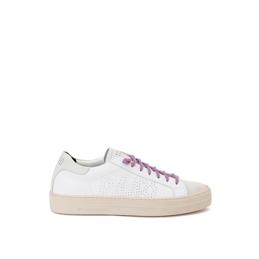 Baskets de sport en cuir blanc P448