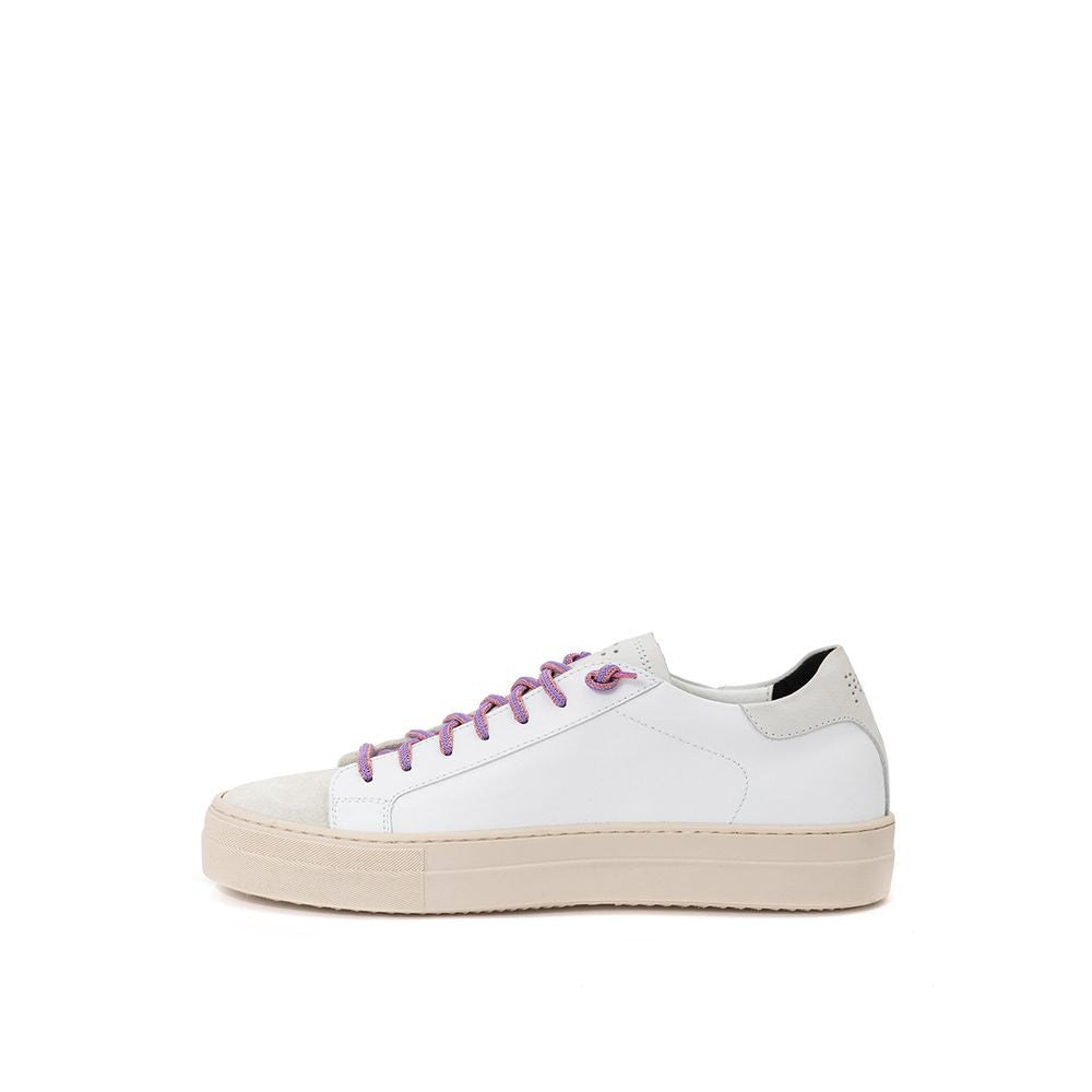 Baskets de sport en cuir blanc P448
