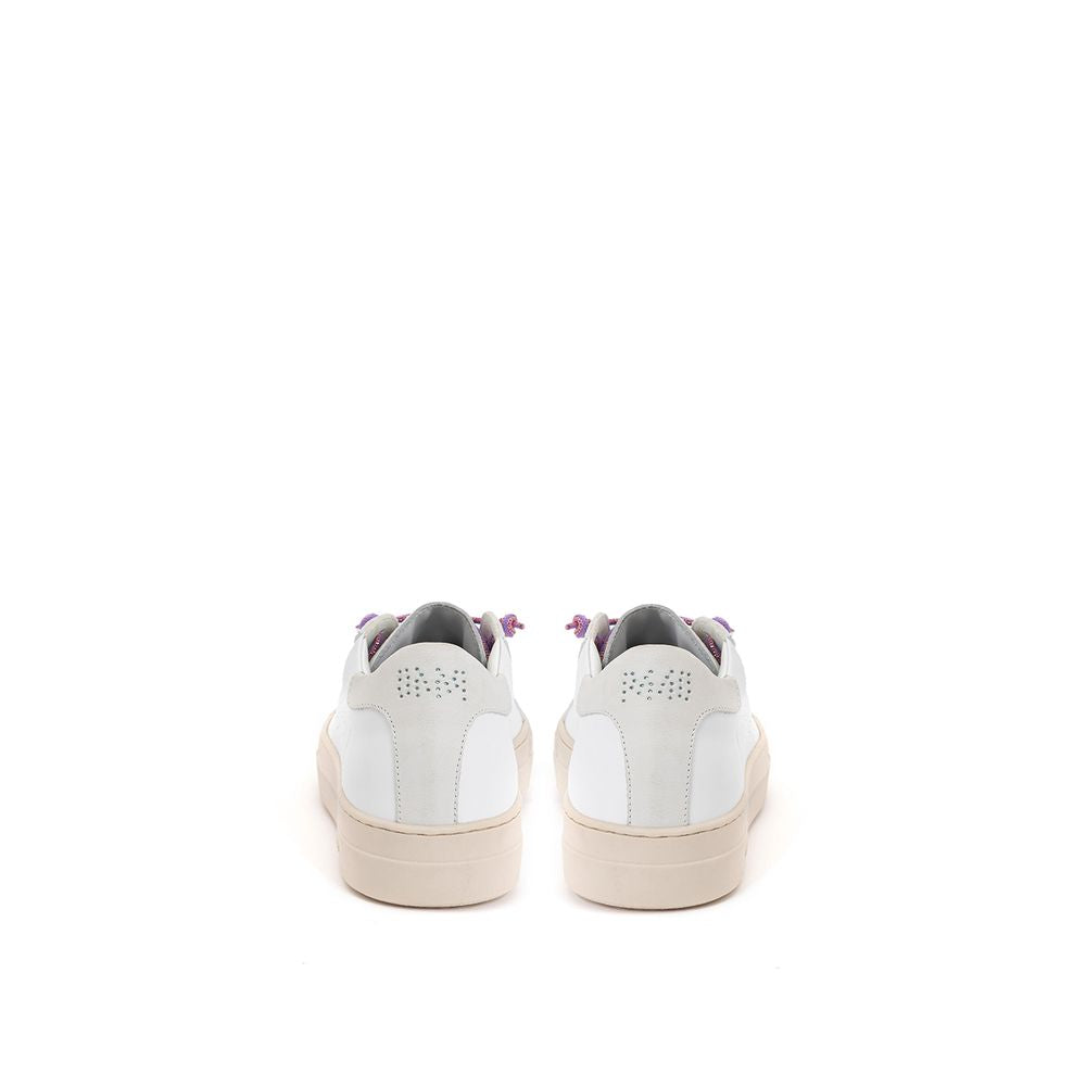 Baskets de sport en cuir blanc P448