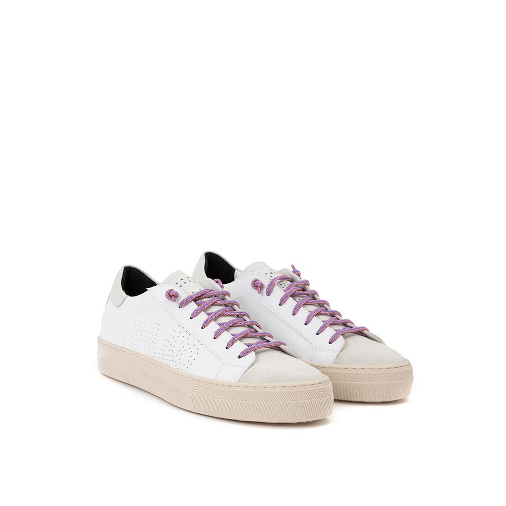 Baskets de sport en cuir blanc P448