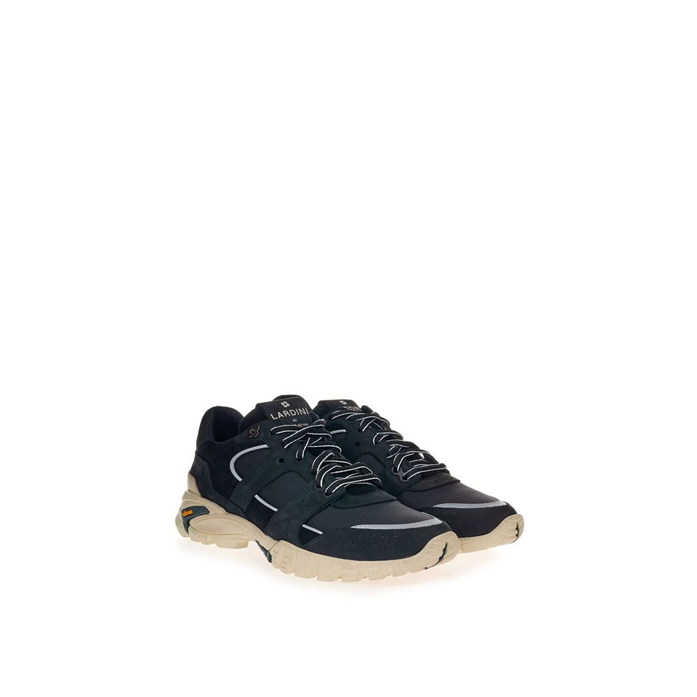 Baskets de sport Lardini en cuir suédé noir