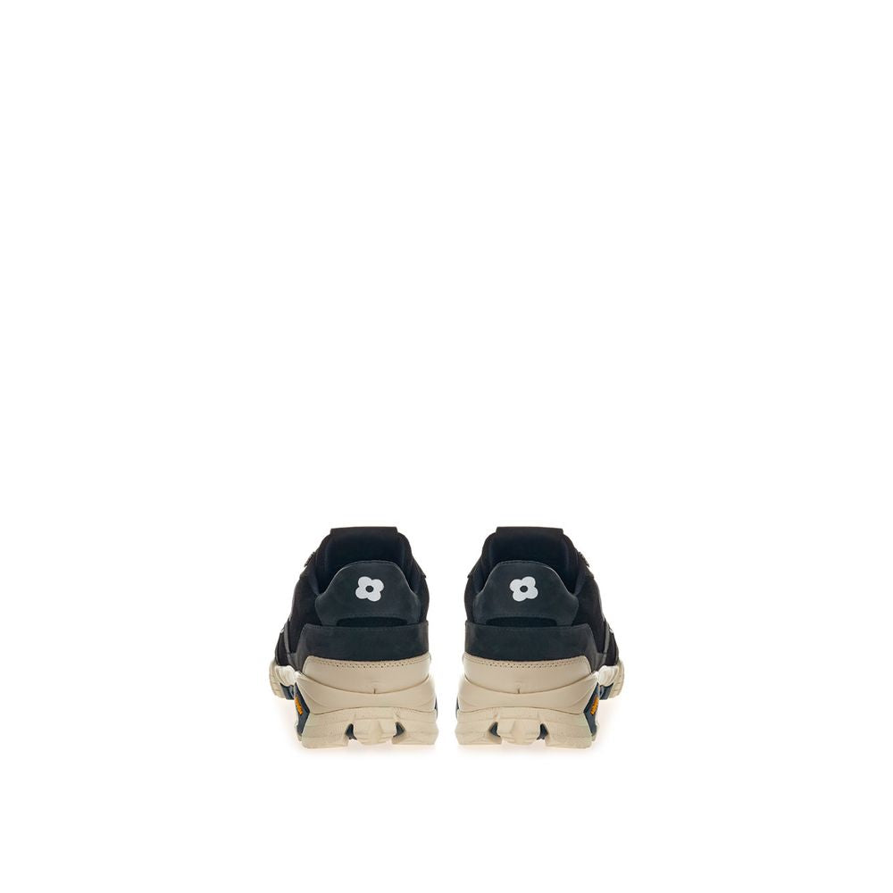 Baskets de sport Lardini en cuir suédé noir