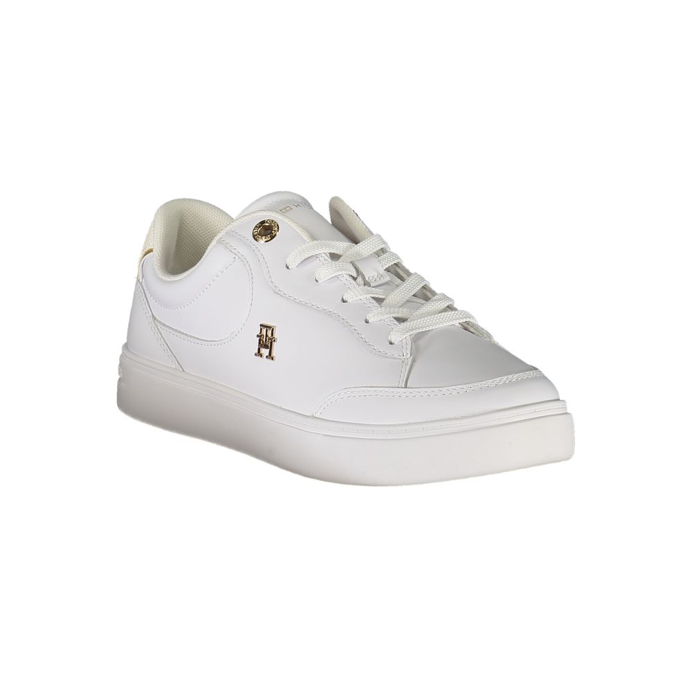 Tommy Hilfiger Ivory Polyurethane Women Sneaker