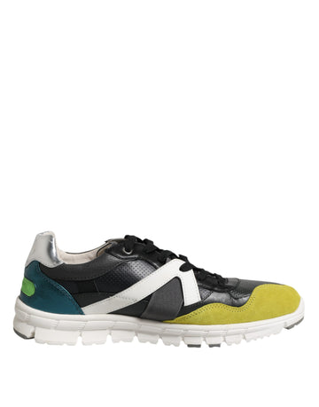 Dolce &amp; Gabbana Multicolor Lace Up Low Top Men Sneakers Shoes