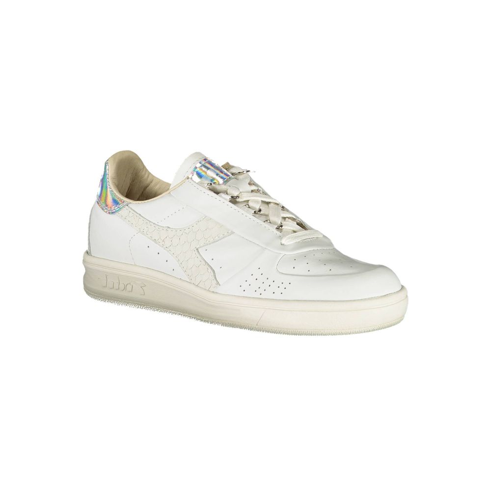 Baskets Diadora en cuir blanc pour femme