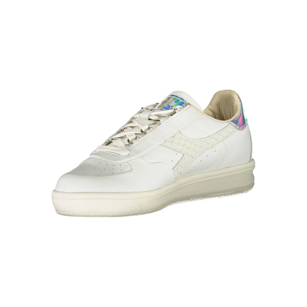 Baskets Diadora en cuir blanc pour femme