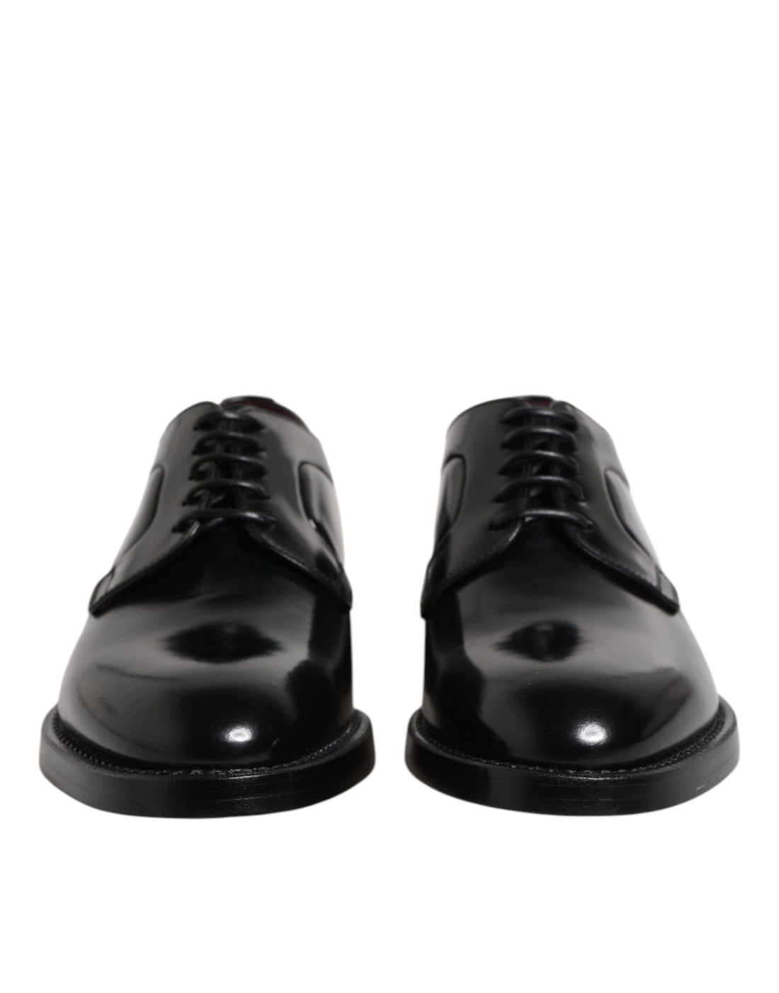 Dolce &amp; Gabbana Black Calf Leather Lace Up Dress Derby Shoes