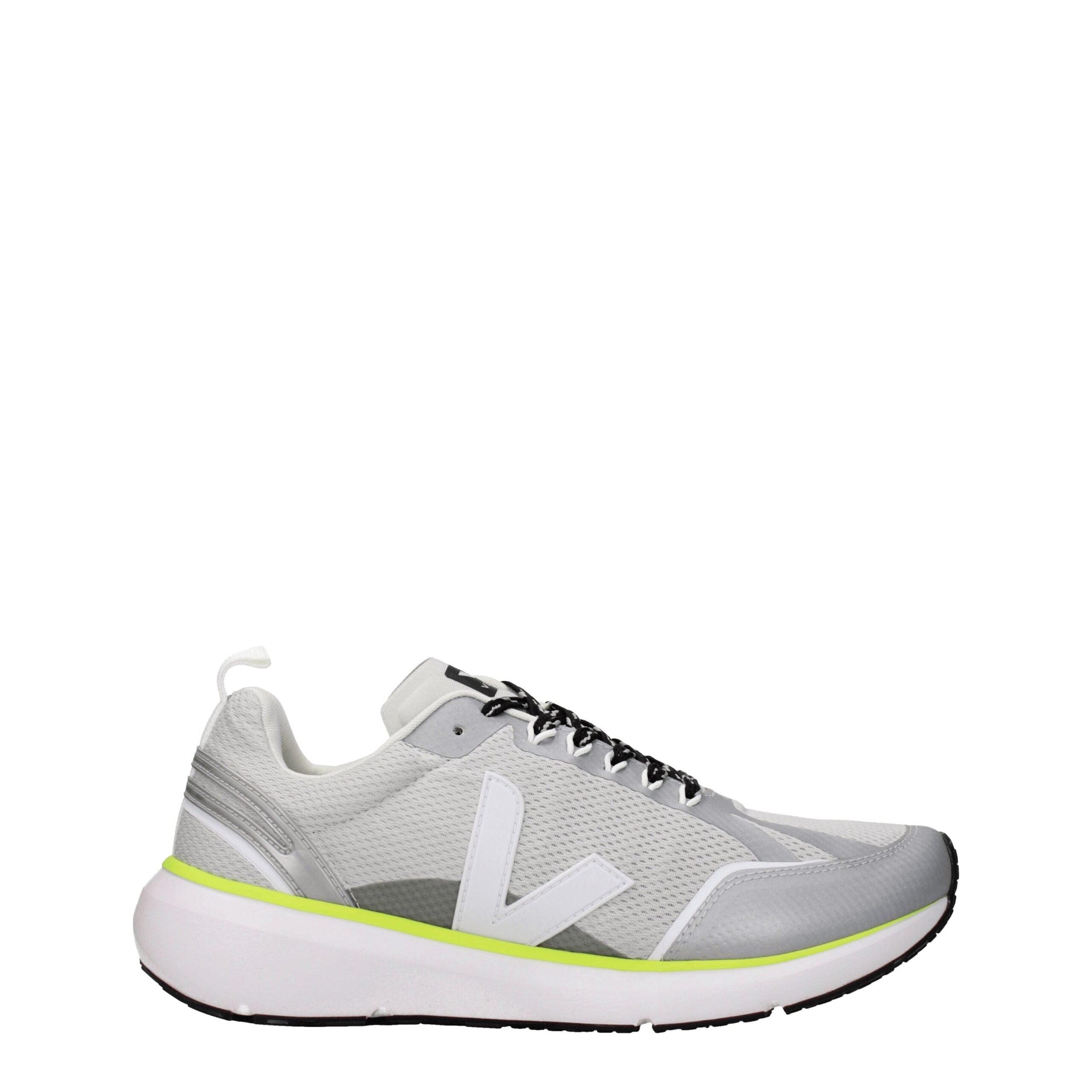 Veja Gray Fabric Athletic Sneakers