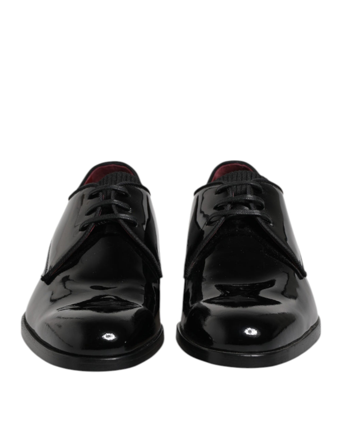 Dolce &amp; Gabbana Black Leather Lace Up Men's Derby Formal Shoes