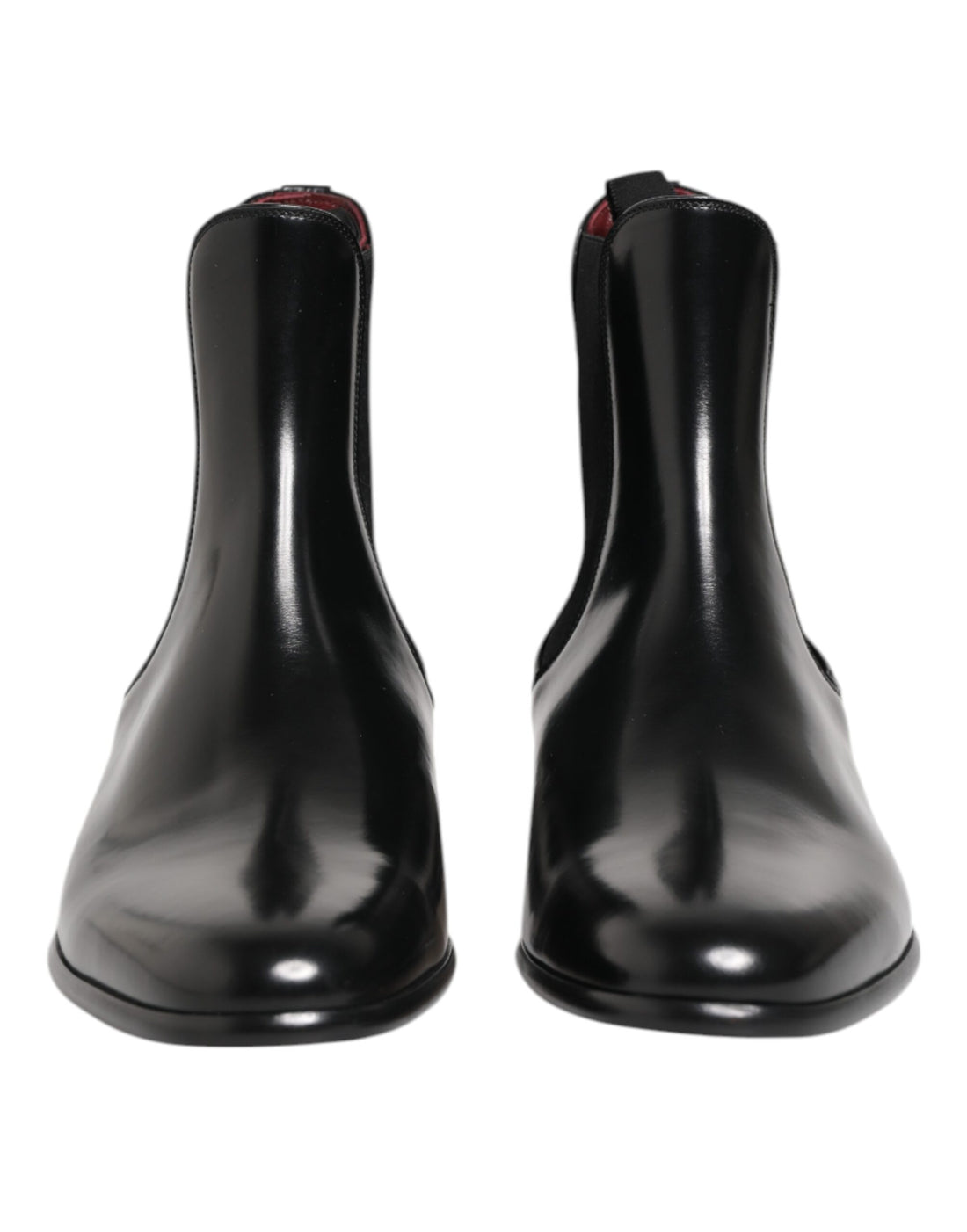 Dolce &amp; Gabbana Black Chelsea Slip On Mid Calf Boots Shoes