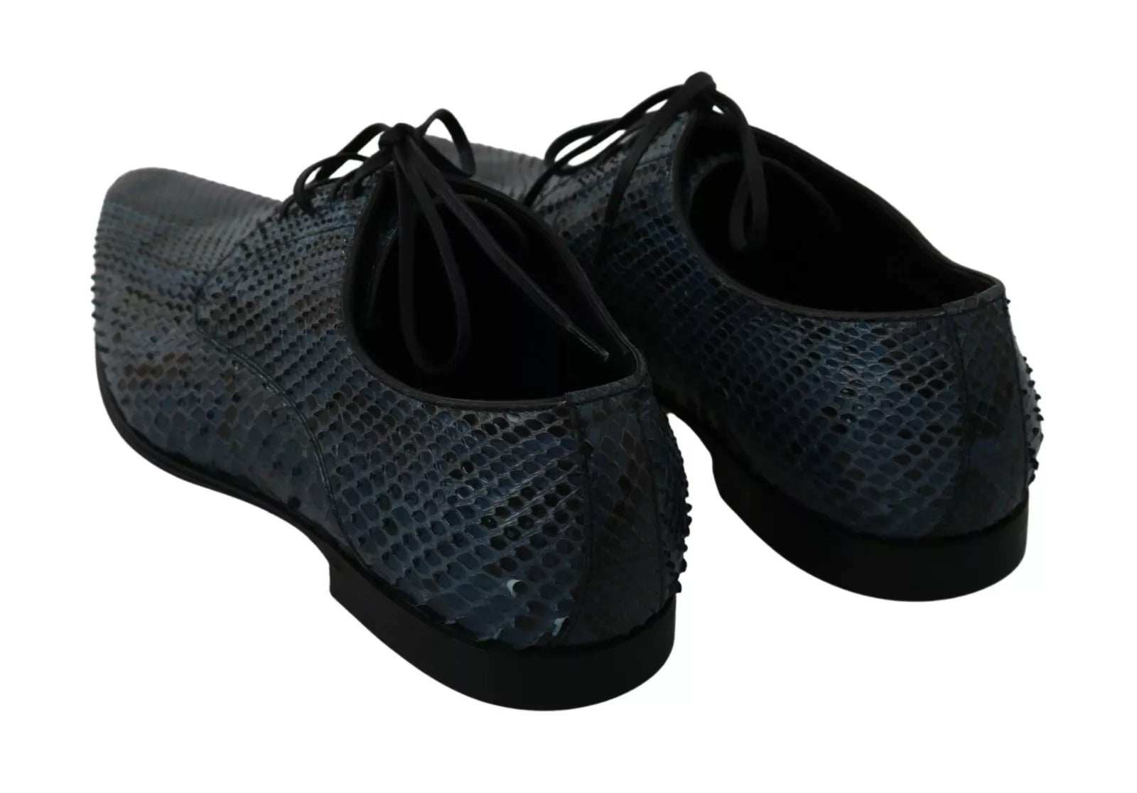 Chaussures Dolce &amp; Gabbana en cuir de python bleu effet serpent