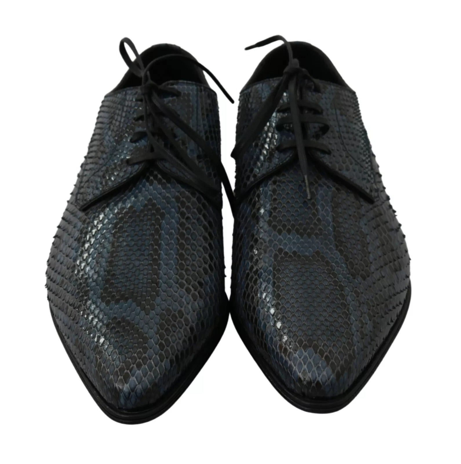 Chaussures Dolce &amp; Gabbana en cuir de python bleu effet serpent