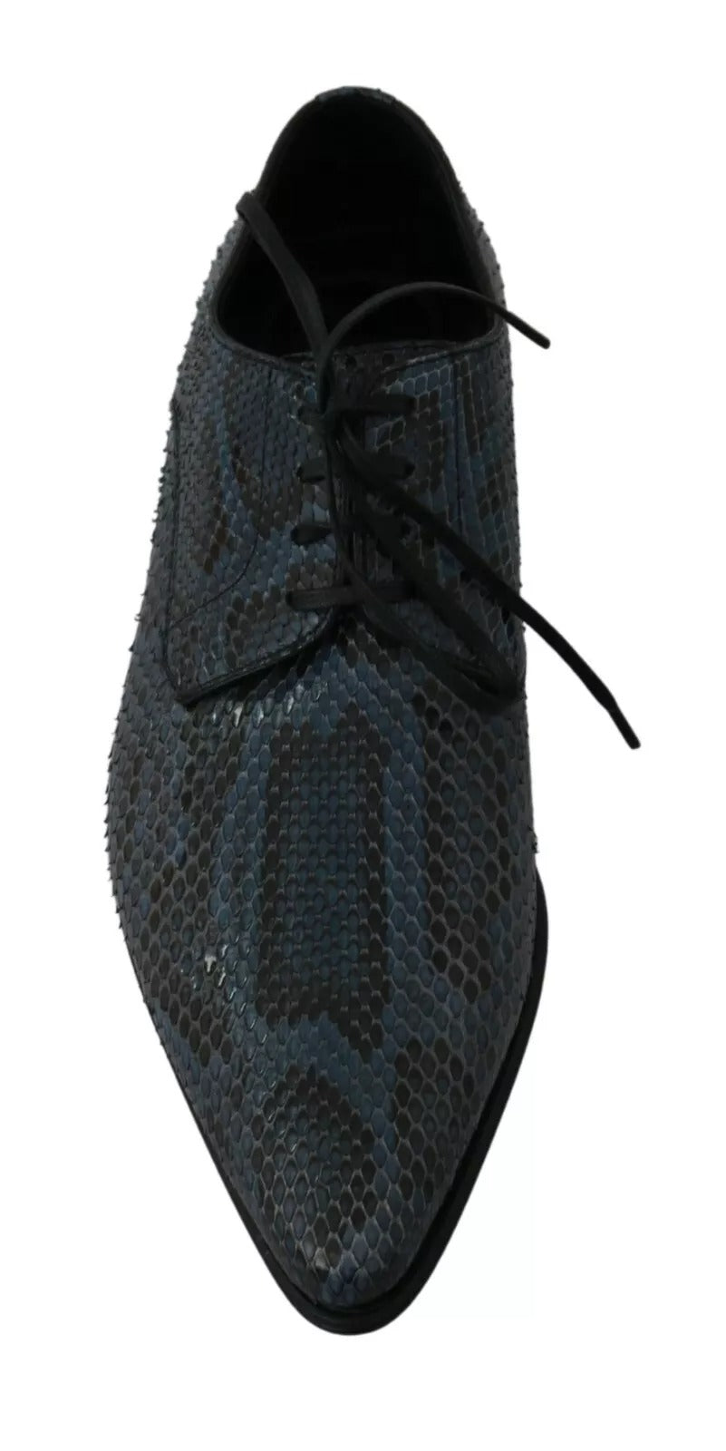 Chaussures Dolce &amp; Gabbana en cuir de python bleu effet serpent
