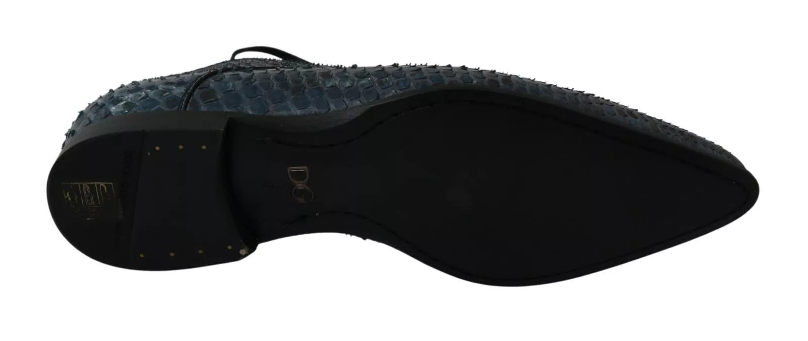 Chaussures Dolce &amp; Gabbana en cuir de python bleu effet serpent