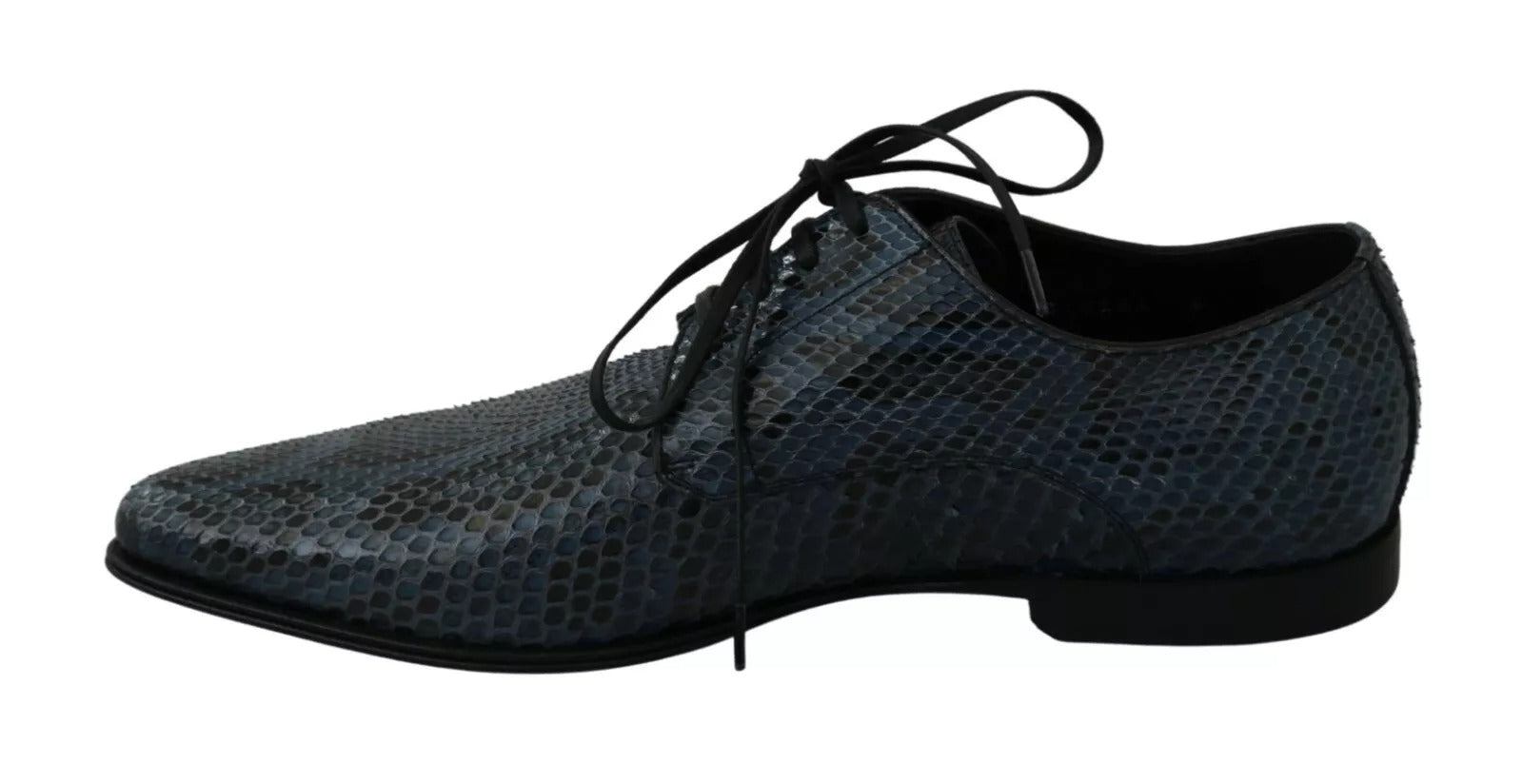 Chaussures Dolce &amp; Gabbana en cuir de python bleu effet serpent