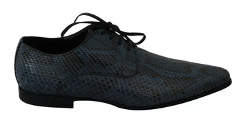 Chaussures Dolce &amp; Gabbana en cuir de python bleu effet serpent