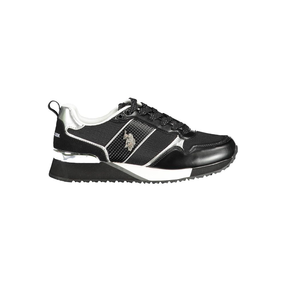 Baskets US POLO ASSN. blanches en daim écologique pour femmes