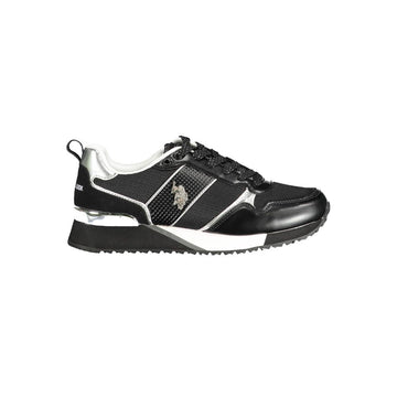 Baskets US POLO ASSN. blanches en daim écologique pour femmes