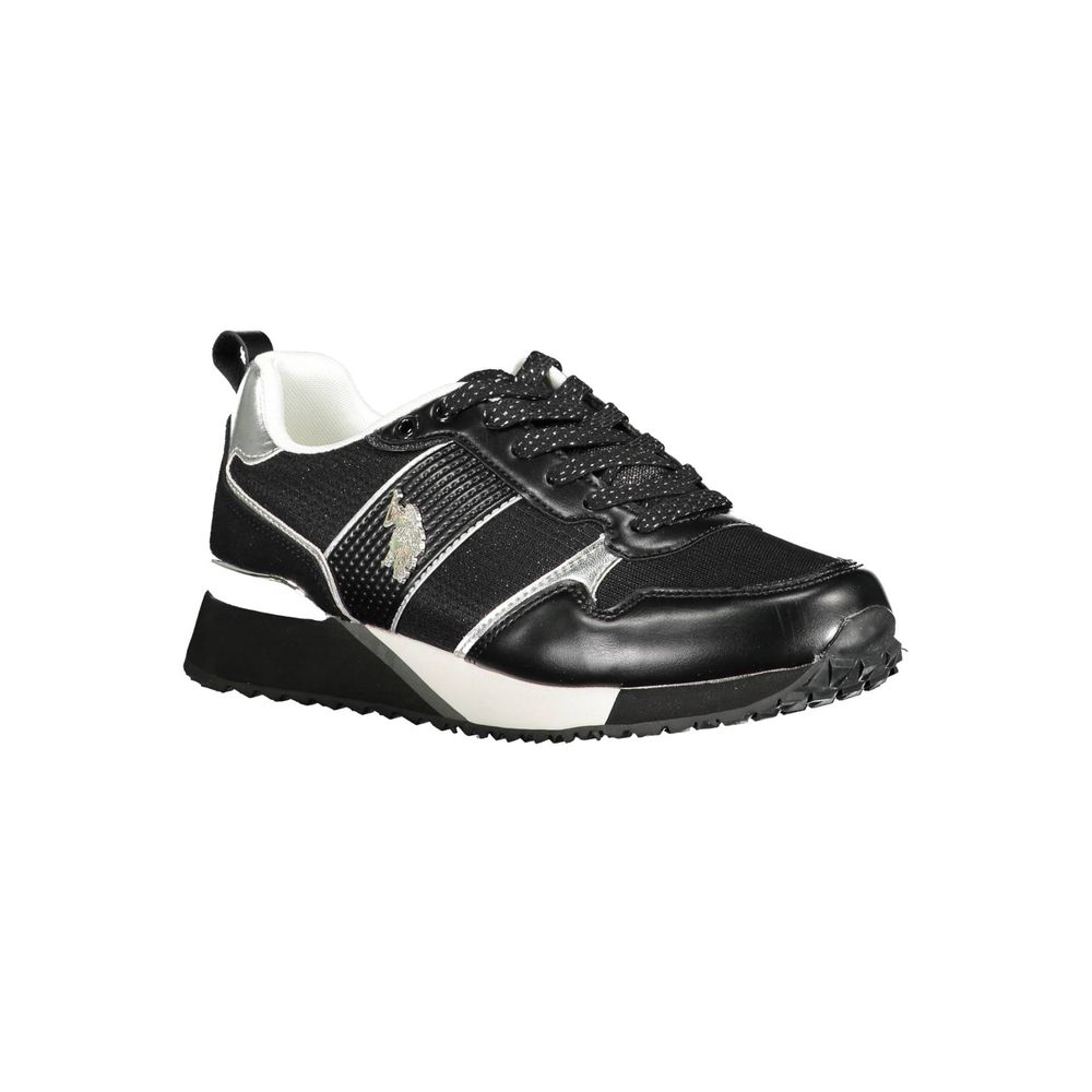 Baskets US POLO ASSN. blanches en daim écologique pour femmes