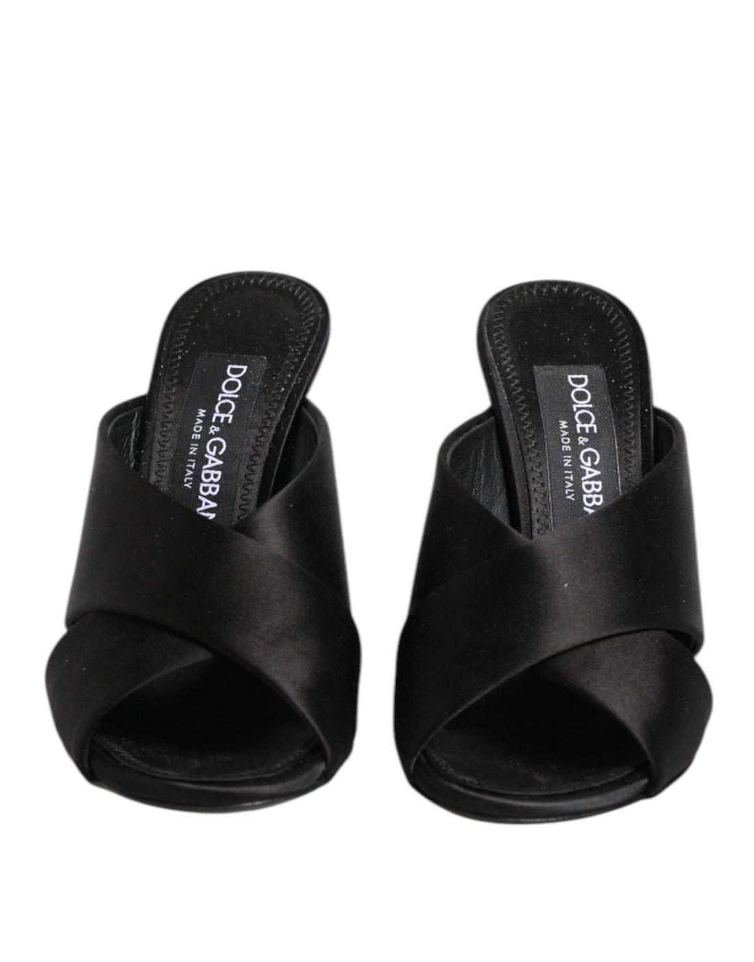 Dolce &amp; Gabbana Black Keira Baroque High Heel Sandals Shoes