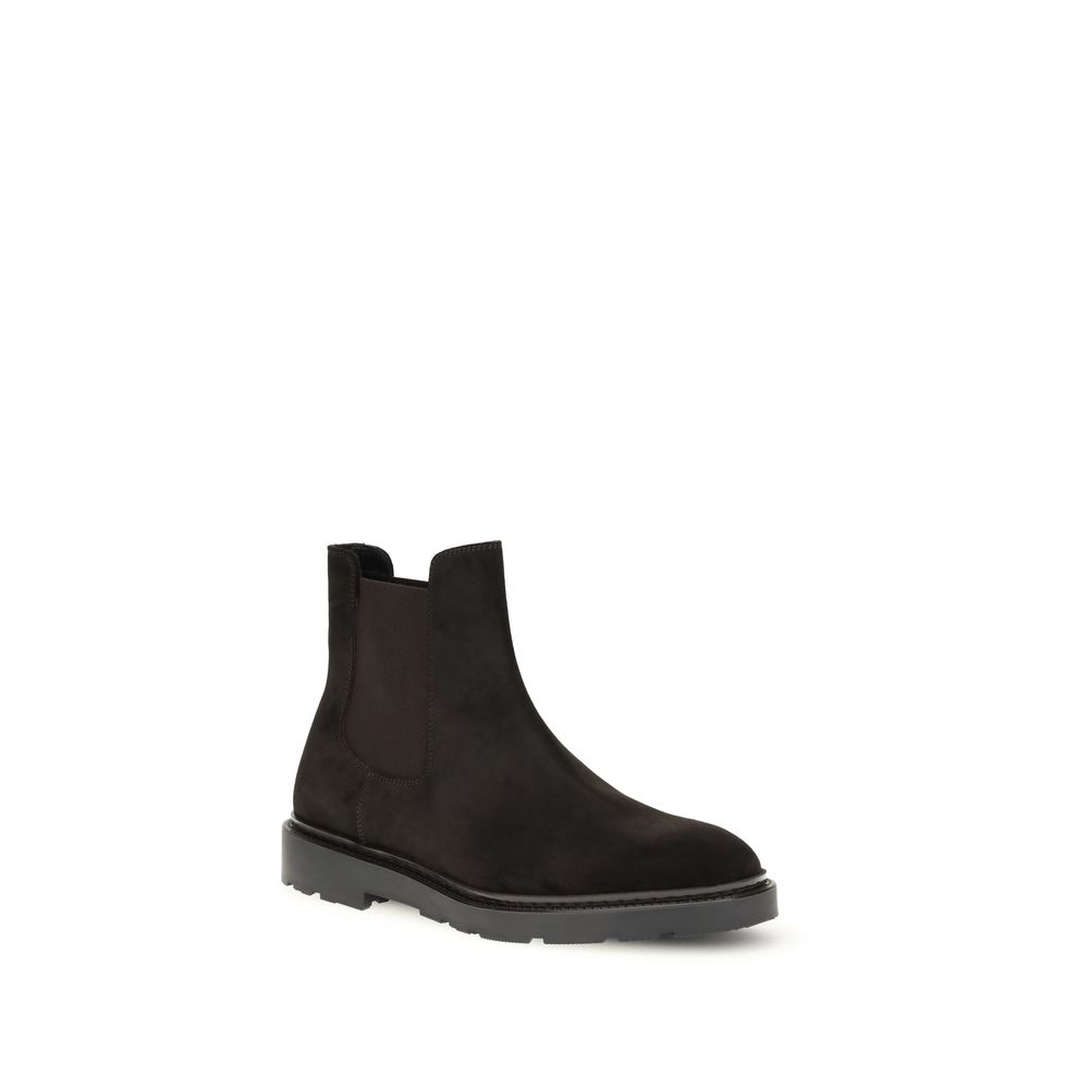 Fratelli Rossetti Black Rubber Chelsea Boots