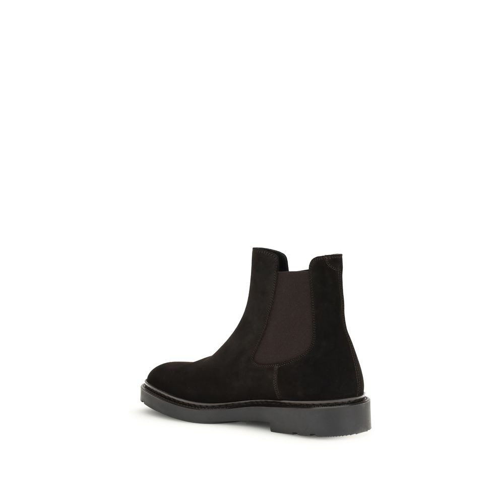 Fratelli Rossetti Black Rubber Chelsea Boots