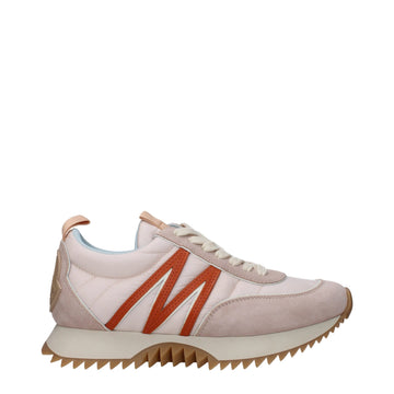 Moncler Pink Fabric Chunky Sneakers