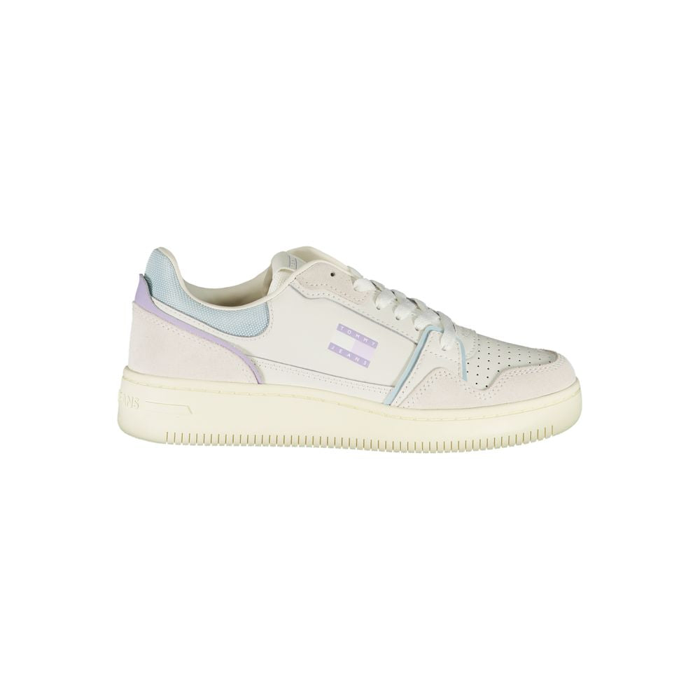 Tommy Hilfiger White Polyester Low Top Sneakers
