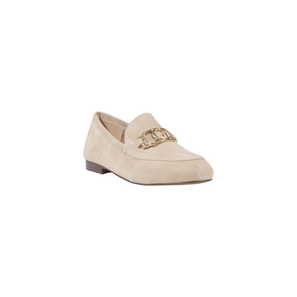 Escarpins à plateforme en cuir beige Guess