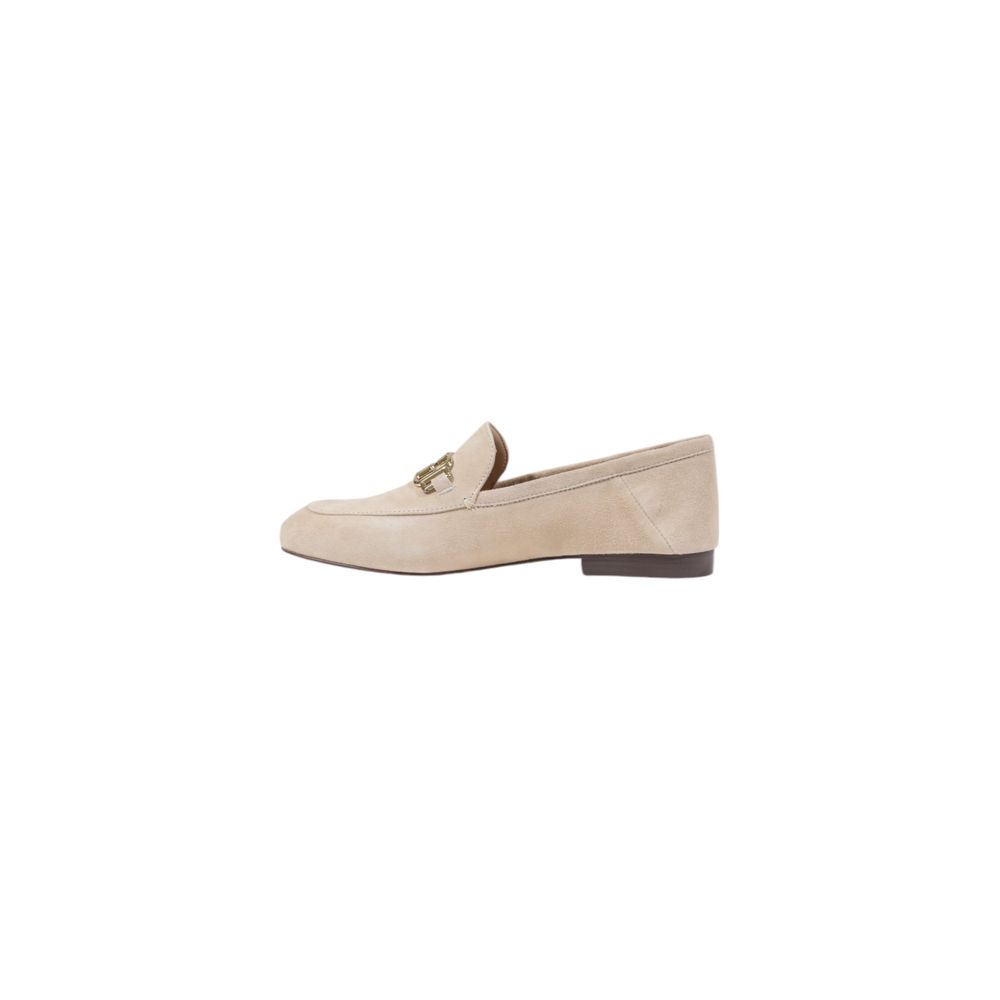 Escarpins à plateforme en cuir beige Guess
