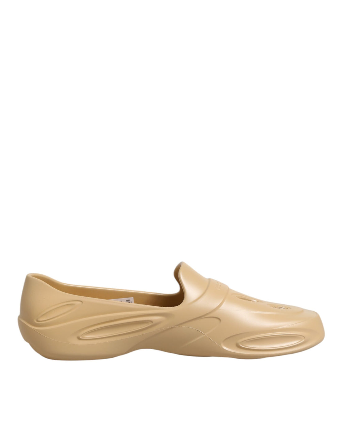 Dolce &amp; Gabbana Beige Rubber Slides Low Top Sneakers Shoes