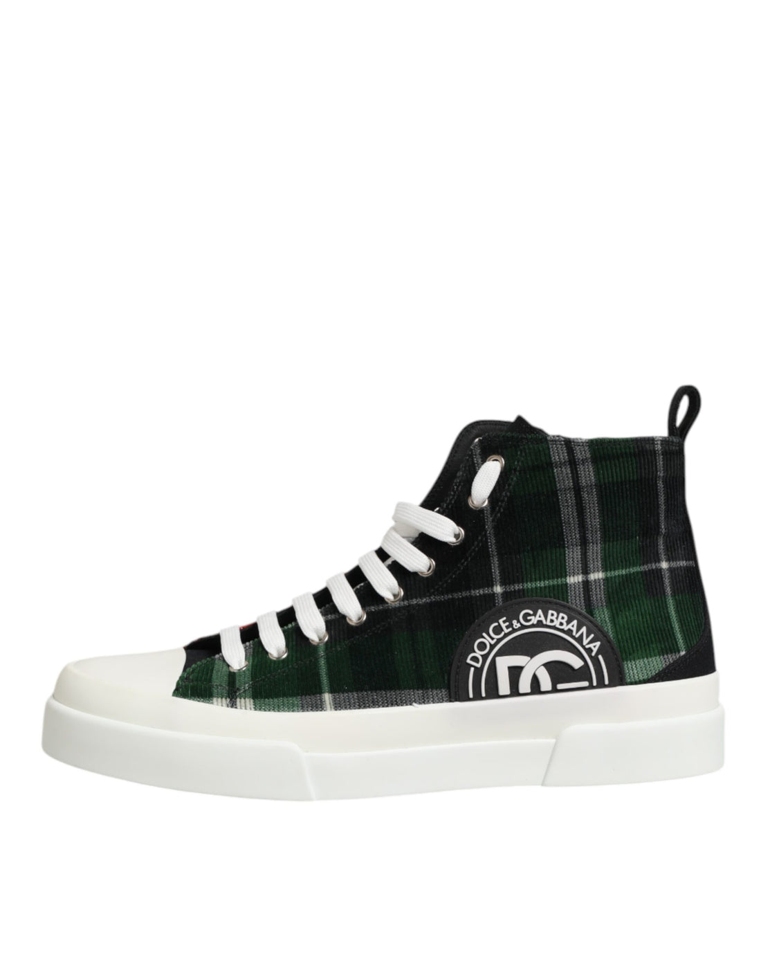 Dolce &amp; Gabbana Multicolor DG Logo Men High Top Sneakers Shoes