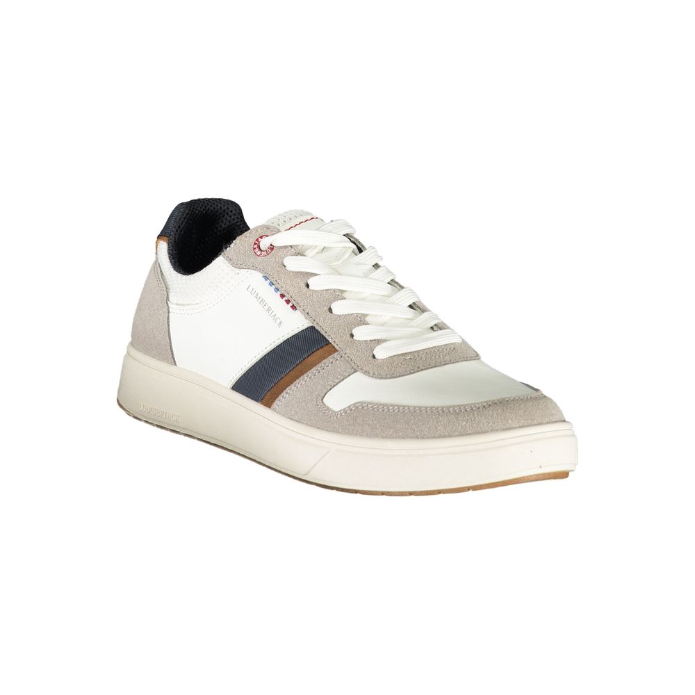 Lumberjack White Polyurethane Men Sneaker