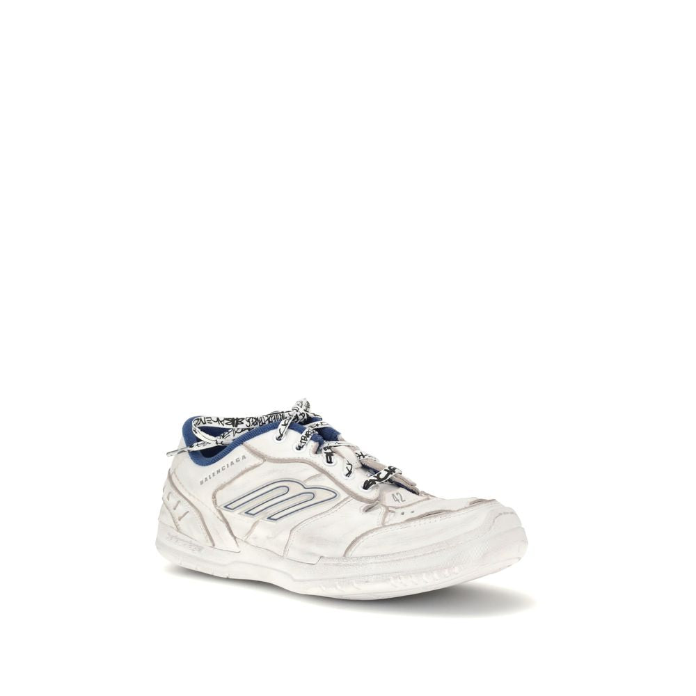 Balenciaga Gray Calf Leather Bos Taurus Athletic Sneakers